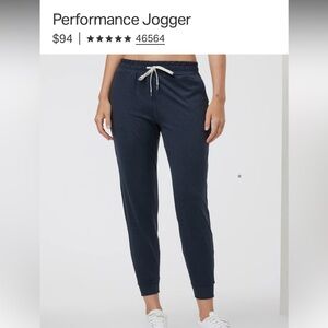 Brand New Vuori Women’s Performance Jogger Dark Blue Regular Size S Sma…